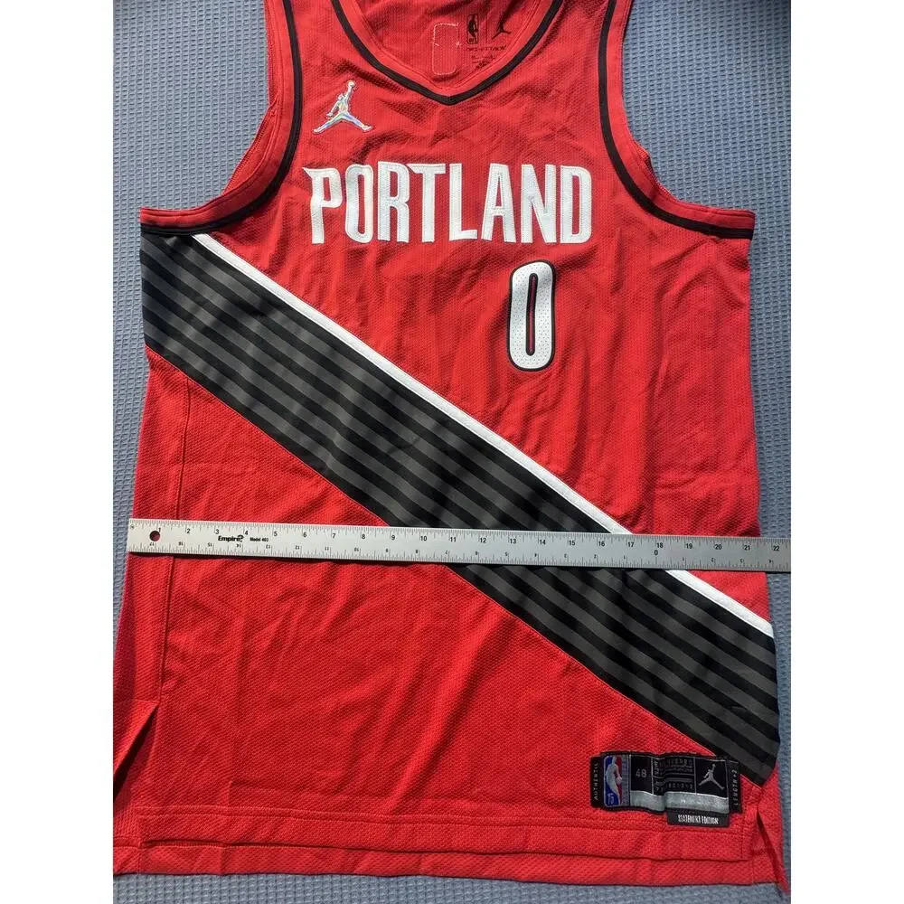Nike AIR JORDAN DRI-FIT PORTLAND Men's Jersey Sz L Red‎ Brand New